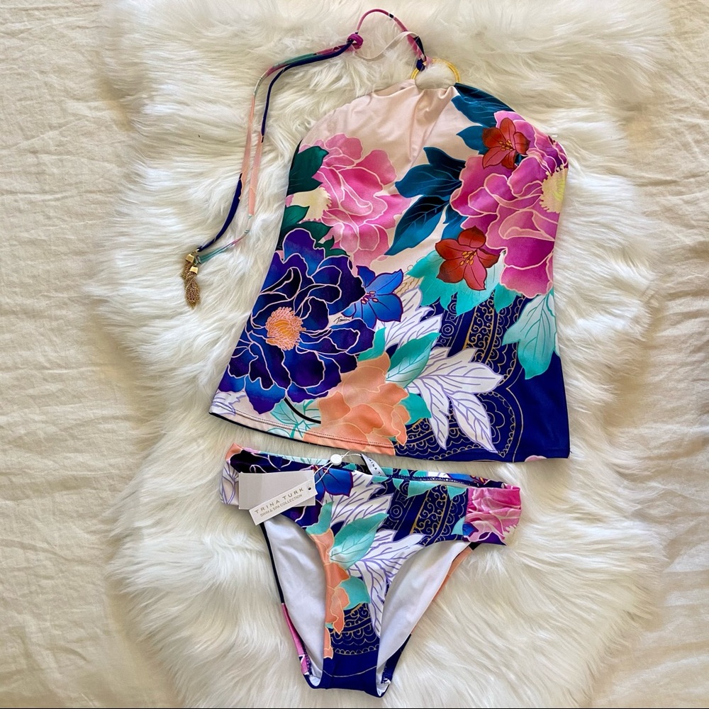 🆕 Trina Turk 2-Piece Swim Set Size 2 - Picture 3 of 10